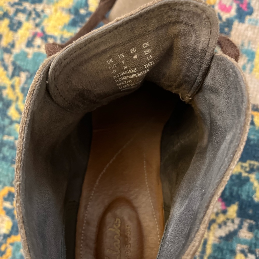 Clarks suede clogs - Picture 3 of 4